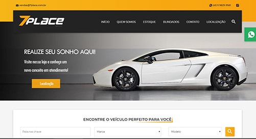 7place Site versão desktop da loja 7place